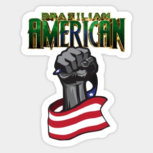 Brazilian American Sticker